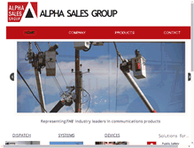 Tablet Screenshot of alphasalesgroup.com